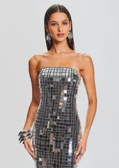 Retrofete Imani Dress Black/Silver Outlet