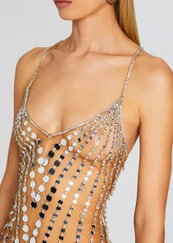 Retrofete Indie Embellished Dress Tannin Cheap