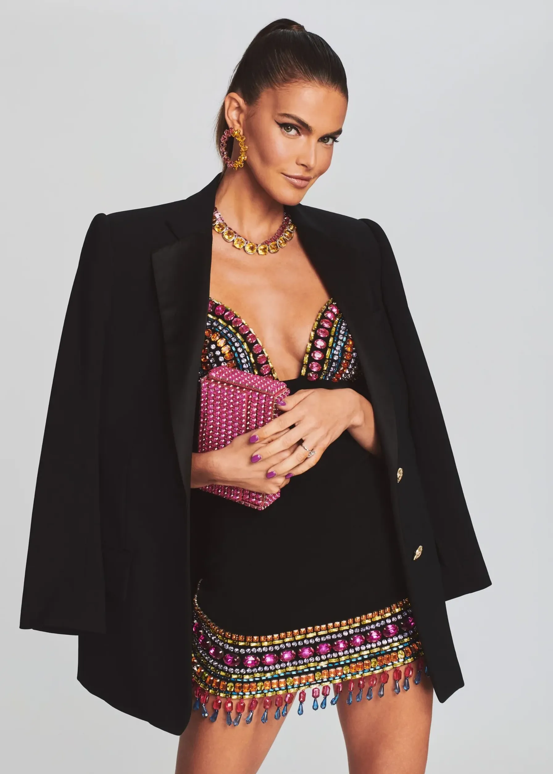 Retrofete Isadora Embellished Dress Multi/Black Discount