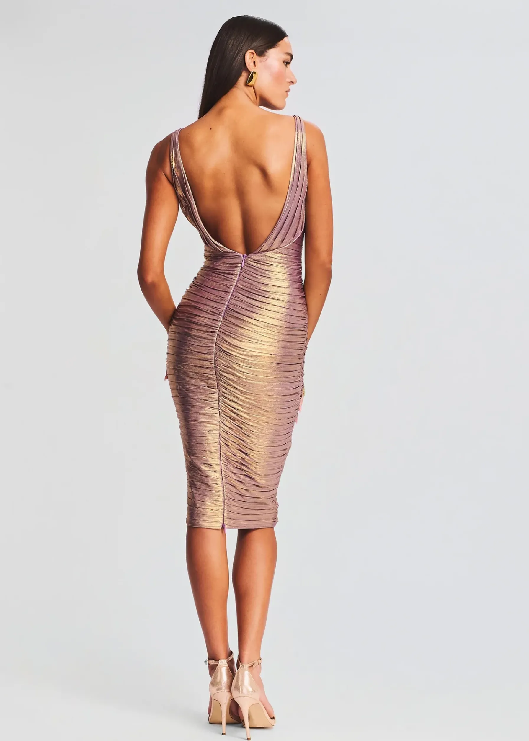 Retrofete Ivy Dress Purple/Gold Cheap