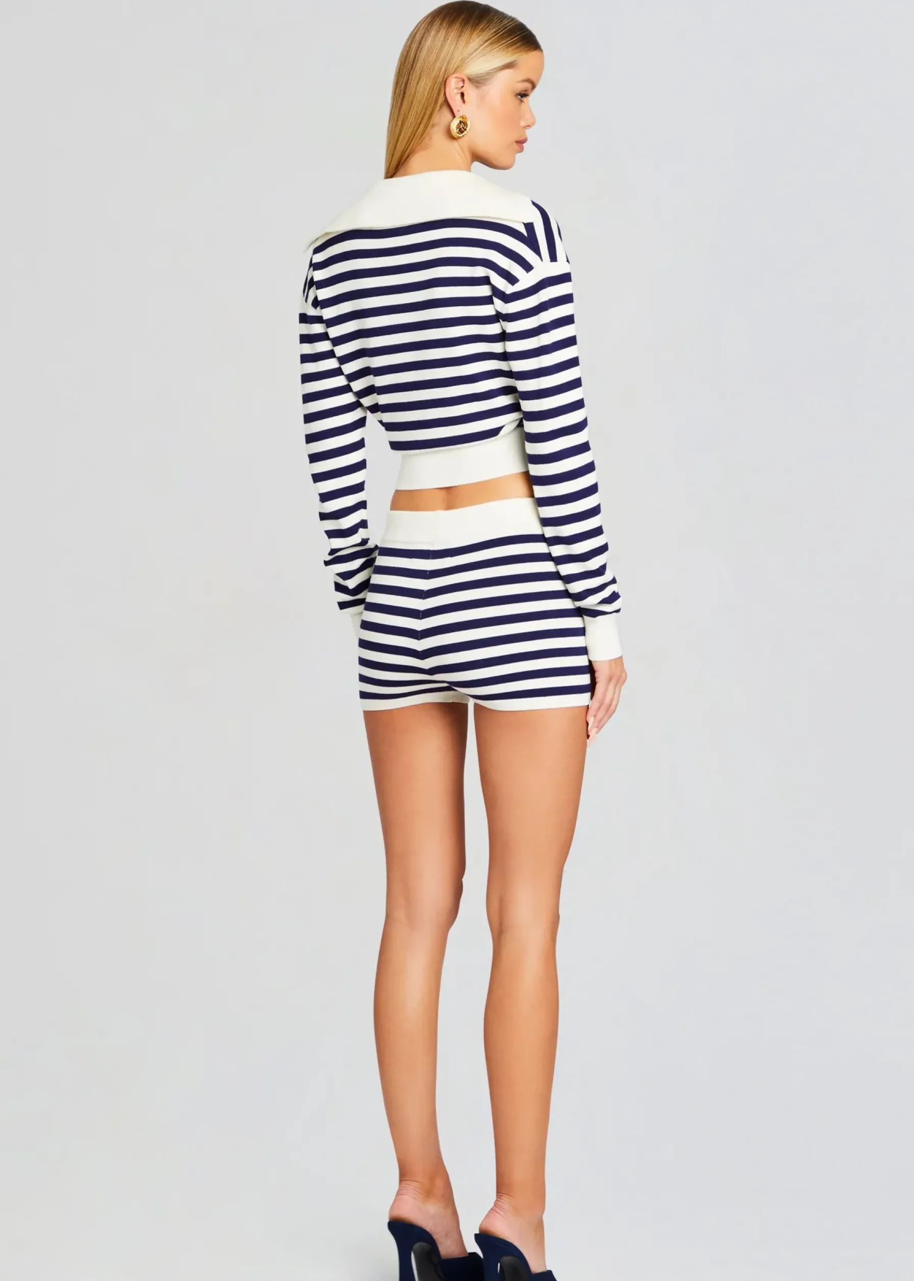 Retrofete Jac Knit Short Cream/ Navy Store