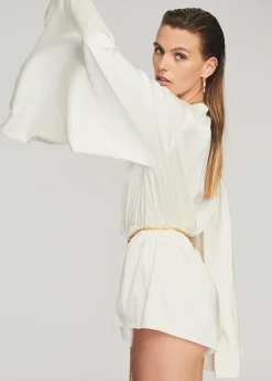 Retrofete Jasper Silk Romper White Discount
