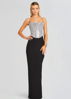 Retrofete Jazlyn Dress Black/Silver Flash Sale