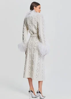 Retrofete Jenna Cardigan Ivory Clearance