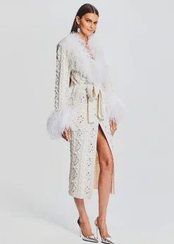 Retrofete Jenna Cardigan Ivory Sale
