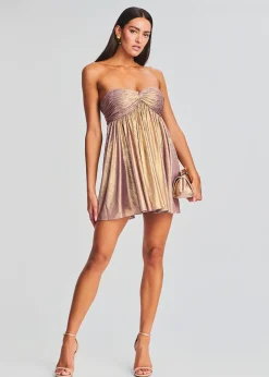 Retrofete Kaiser Dress Purple/Gold Shop