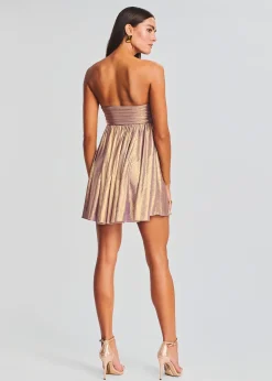 Retrofete Kaiser Dress Purple/Gold Shop
