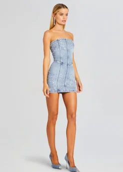Retrofete Kamna Embellished Denim Dress Tresca Best
