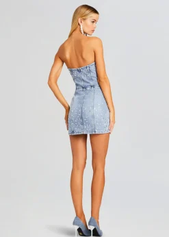 Retrofete Kamna Embellished Denim Dress Tresca Best