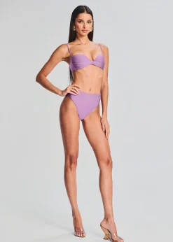 Retrofete Karen Bikini Top Lilac Purple New