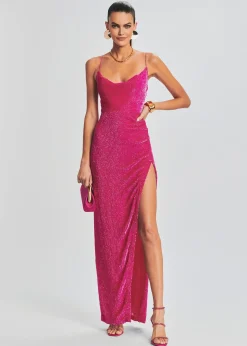 Retrofete Katya Sequin Dress Hot Pink Discount