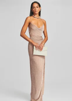 Retrofete Katya Sequin Dress Nude Best Sale