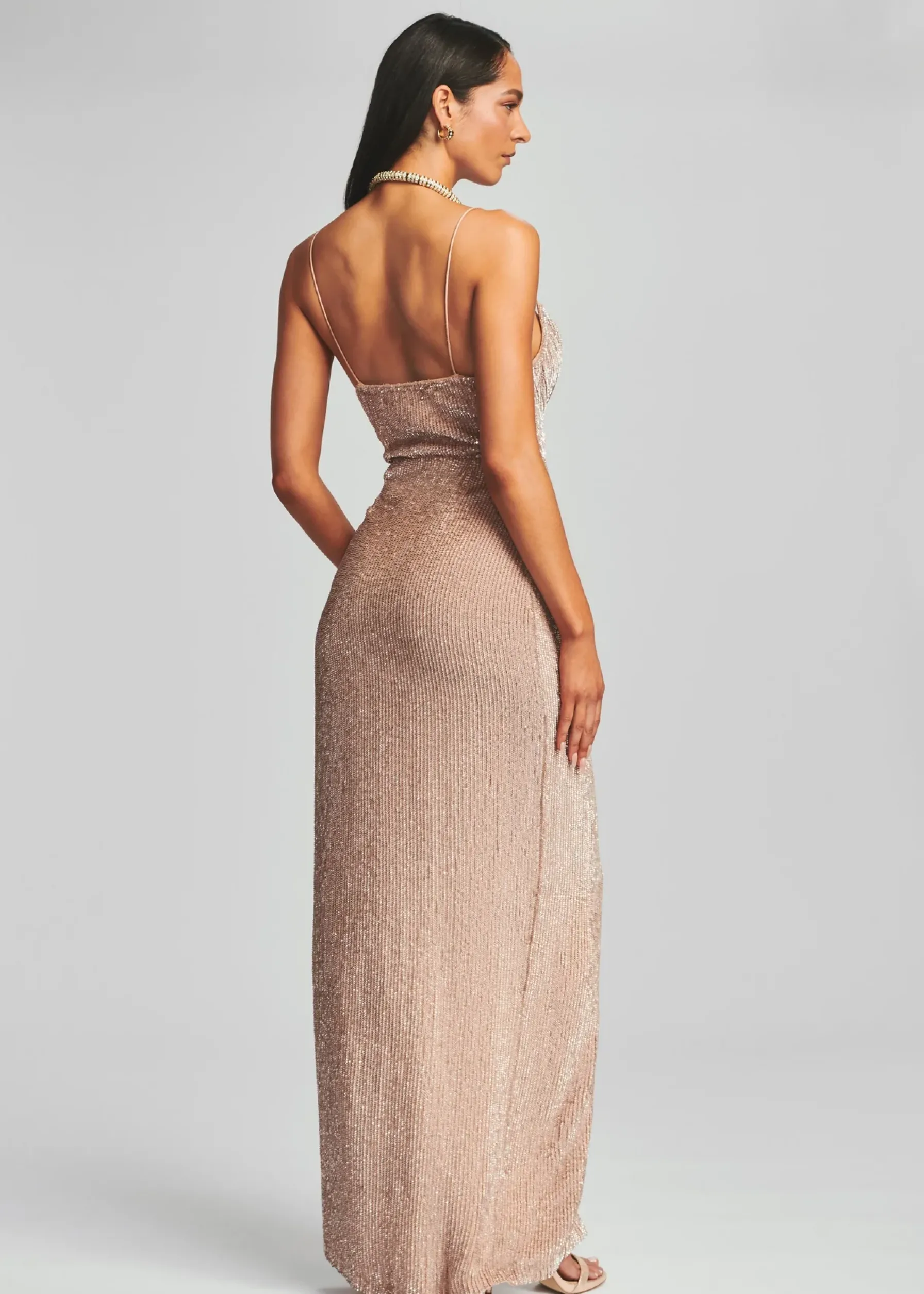 Retrofete Katya Sequin Dress Nude Sale