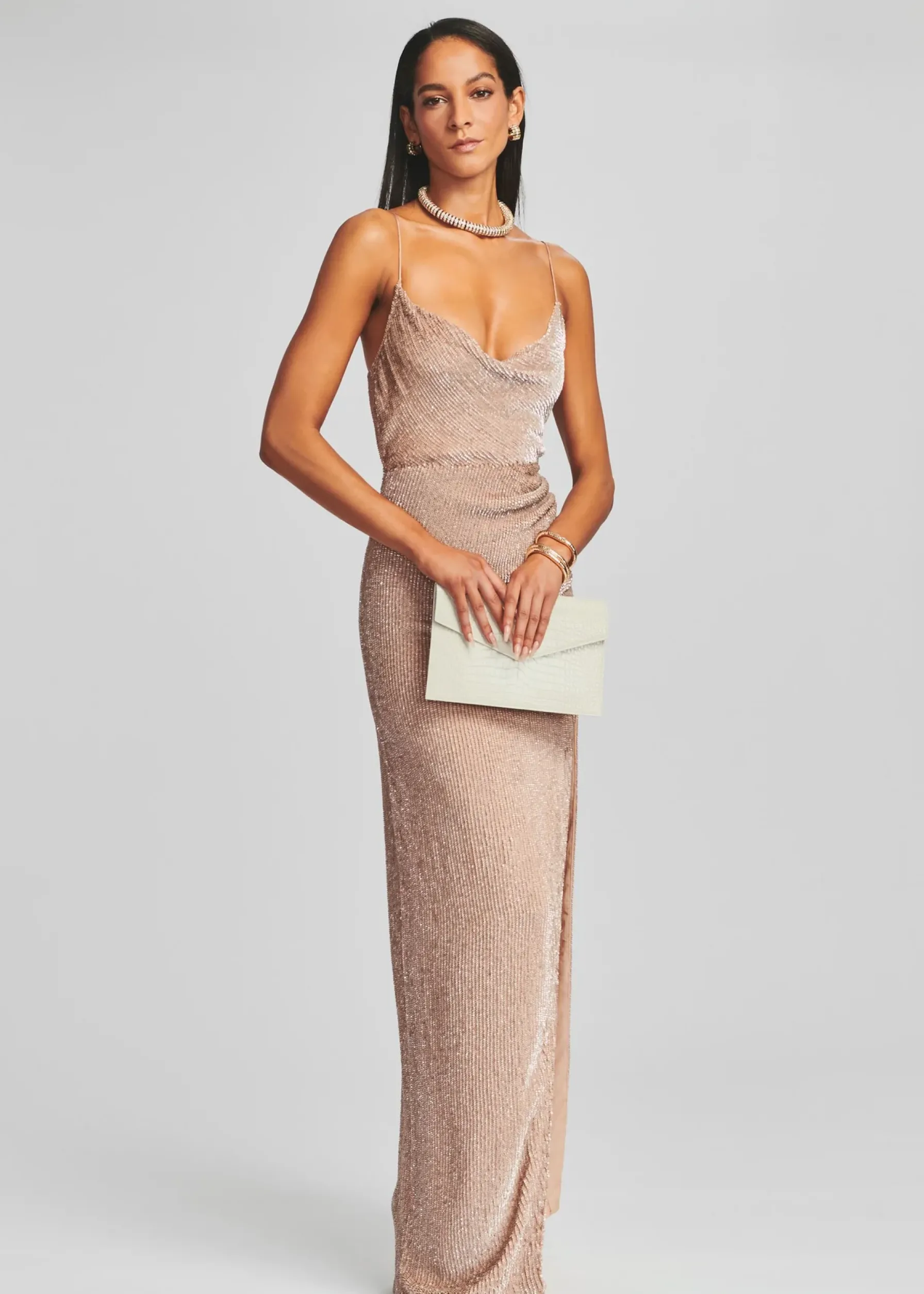 Retrofete Katya Sequin Dress Nude Sale