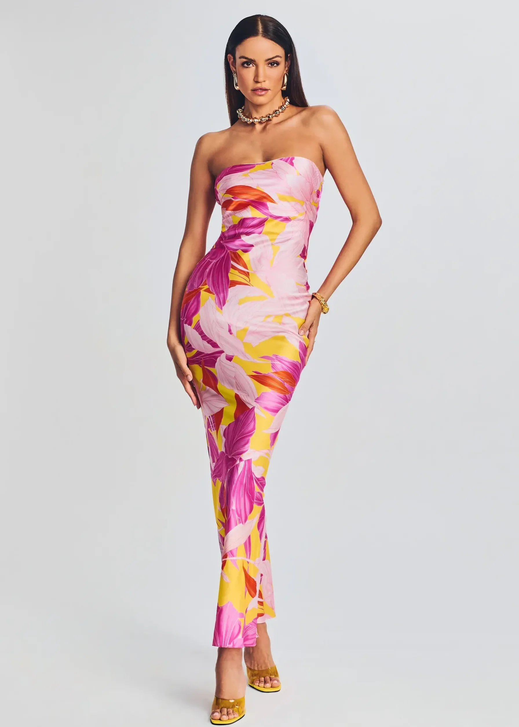 Retrofete Keaton Silk Dress Botanical Floral Best Sale