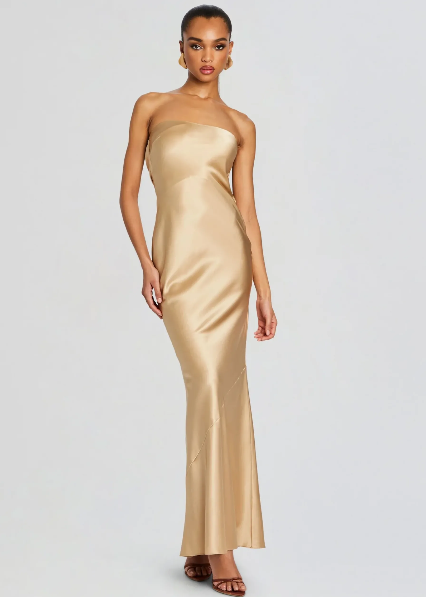 Retrofete Keaton Silk Dress Nude Clearance
