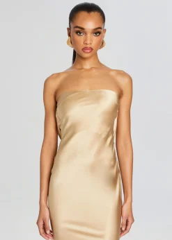 Retrofete Keaton Silk Dress Nude Clearance