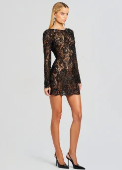 Retrofete Kennedy Embellished Lace Dress Black Sale