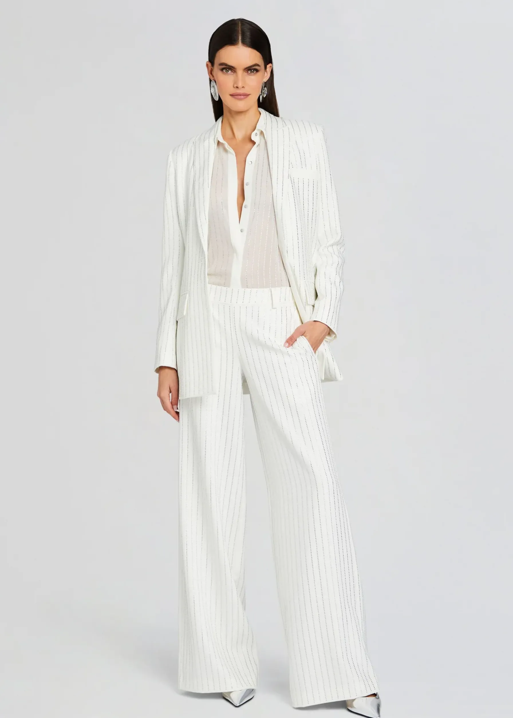 Retrofete Kennedy Embellished Top White Hot