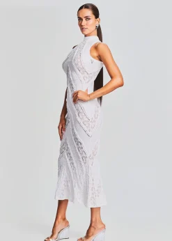Retrofete Kivah Long Dress White Sa Punta Store