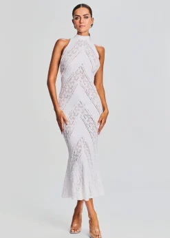 Retrofete Kivah Long Dress White Sa Punta Store