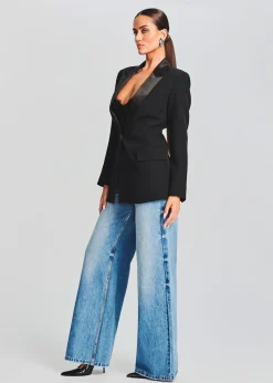 Retrofete Kristin Blazer Black New