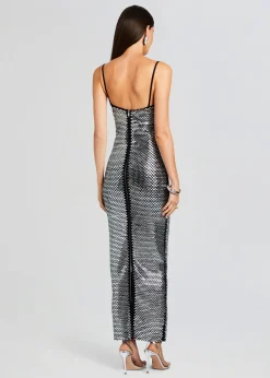 Retrofete Kyree Embellished Knit Dress Black Outlet