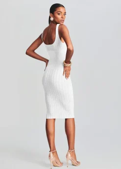 Retrofete Laney Dress White/Gold Best Sale