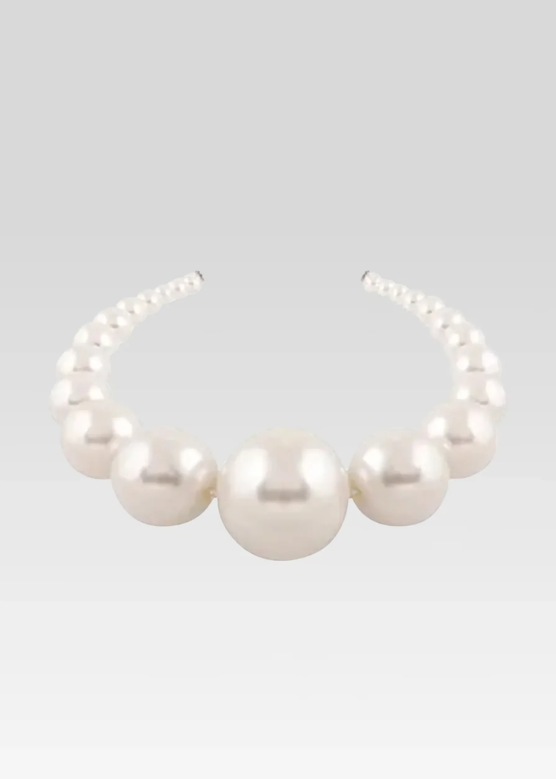 Retrofete Large Venus Pearl Crown Silver Fashion