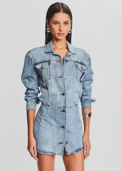 Retrofete Laura Denim Dress Tidal New