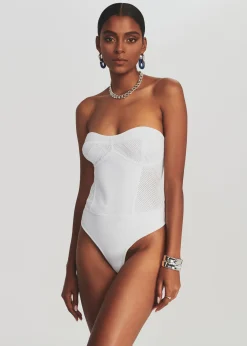 Retrofete Lena Bodysuit White Clearance
