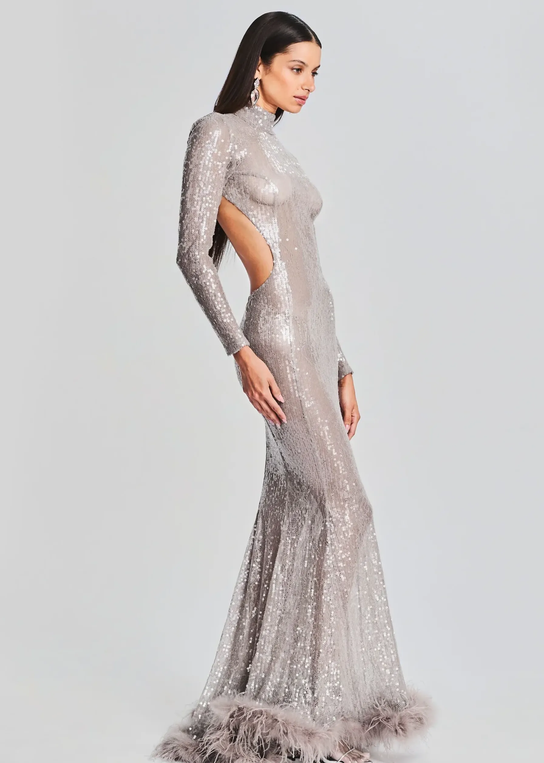 Retrofete Lenora Sequin Embellished Dress Satellite New