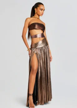 Retrofete Lia Dress Brown Ombre Online