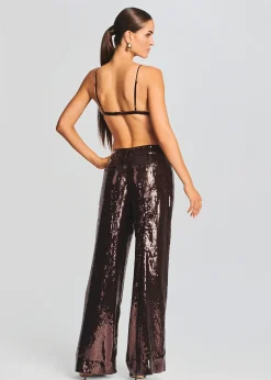 Retrofete Libra Sequin Bralette Dark Chocolate Outlet