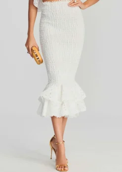 Retrofete Lilliana Long Skirt White Fashion