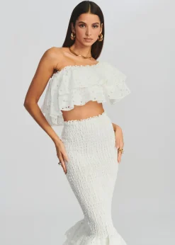 Retrofete Lilliana Long Skirt White Fashion