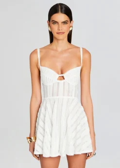 Retrofete Limmey Short Dress Natural White Outlet