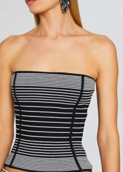 Retrofete Lise Top Metallic Black/Silv Outlet