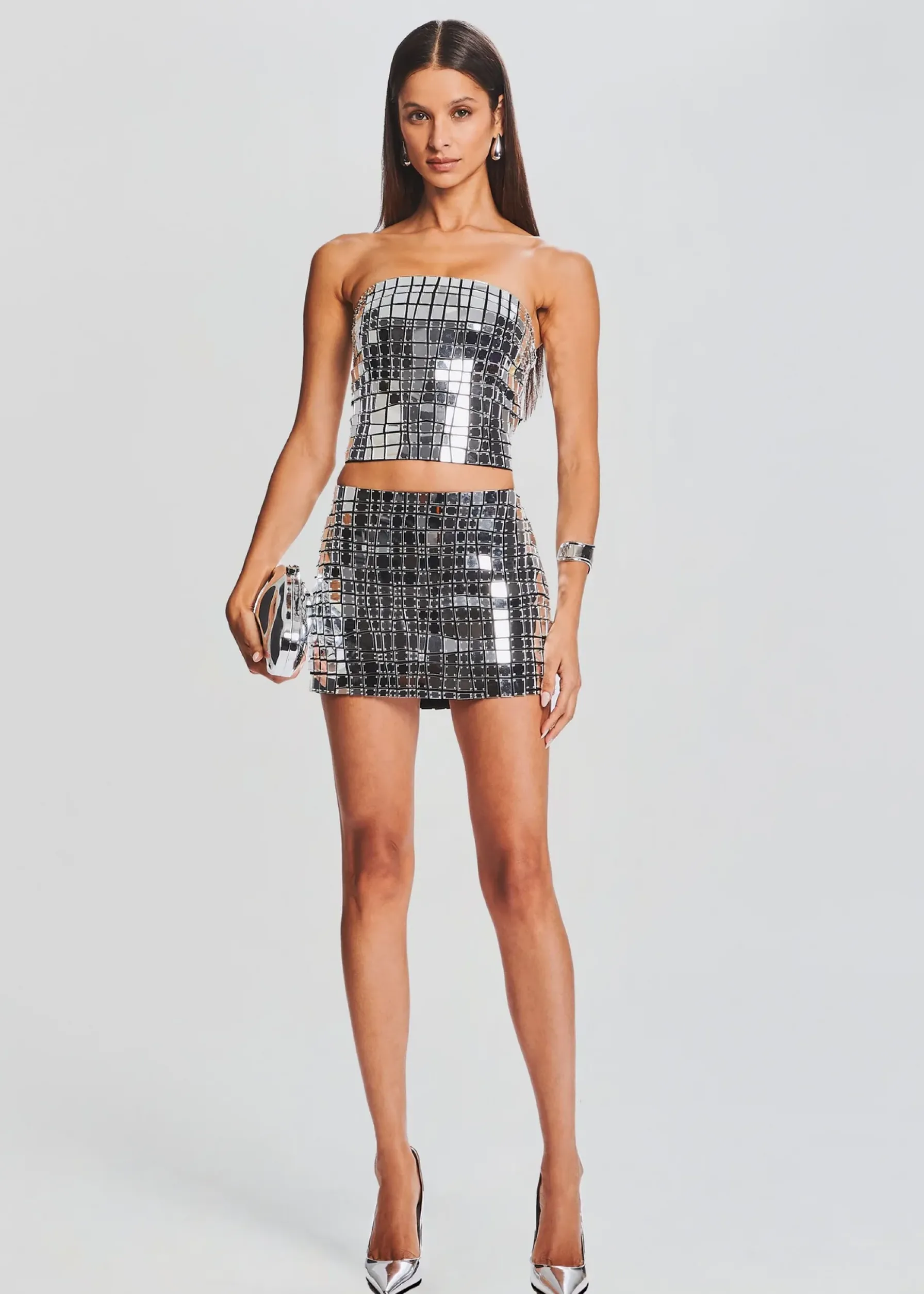 Retrofete Londyn Skirt Black/Silver Outlet