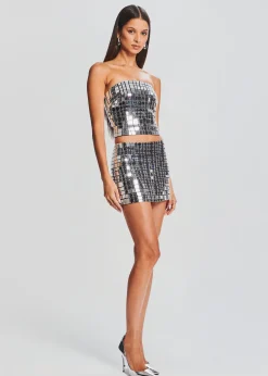 Retrofete Londyn Skirt Black/Silver Best