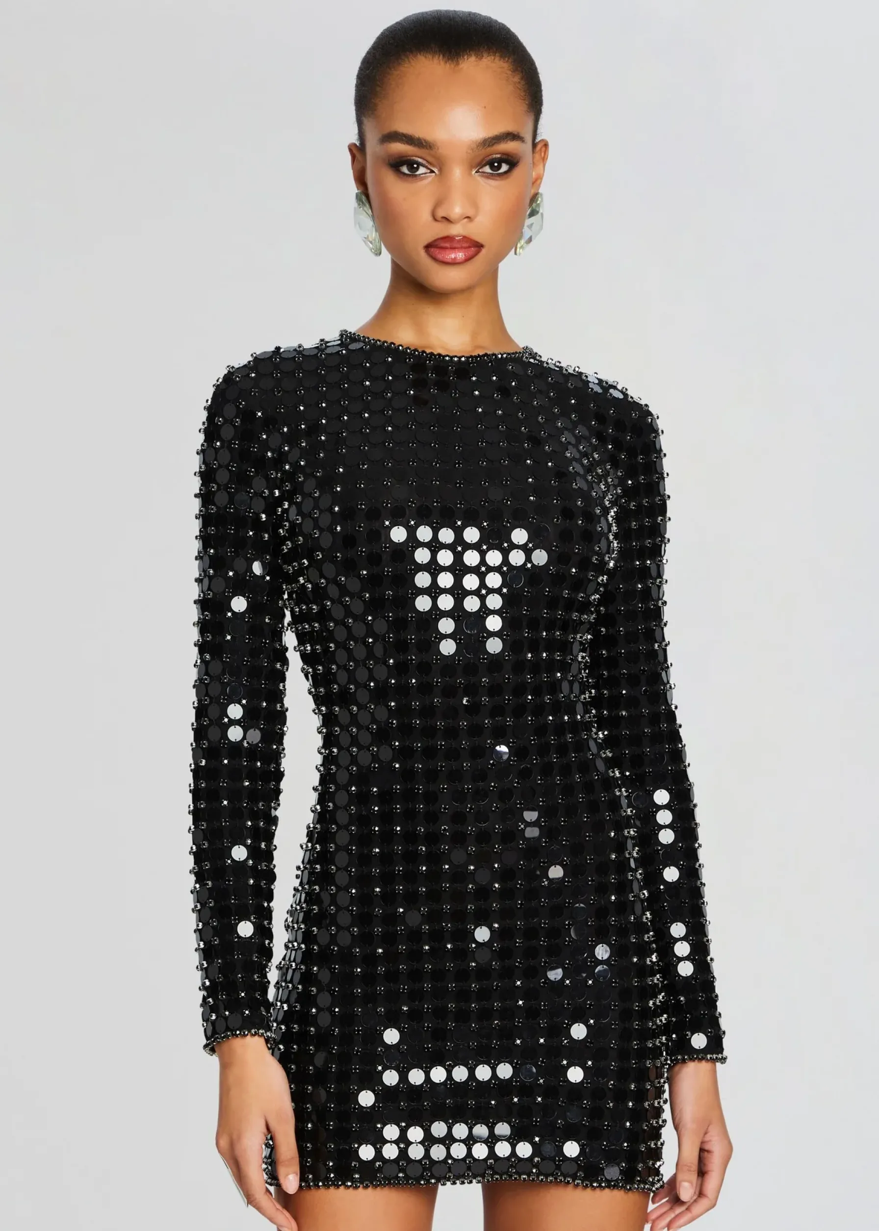 Retrofete Loreen Embellished Dress Black New