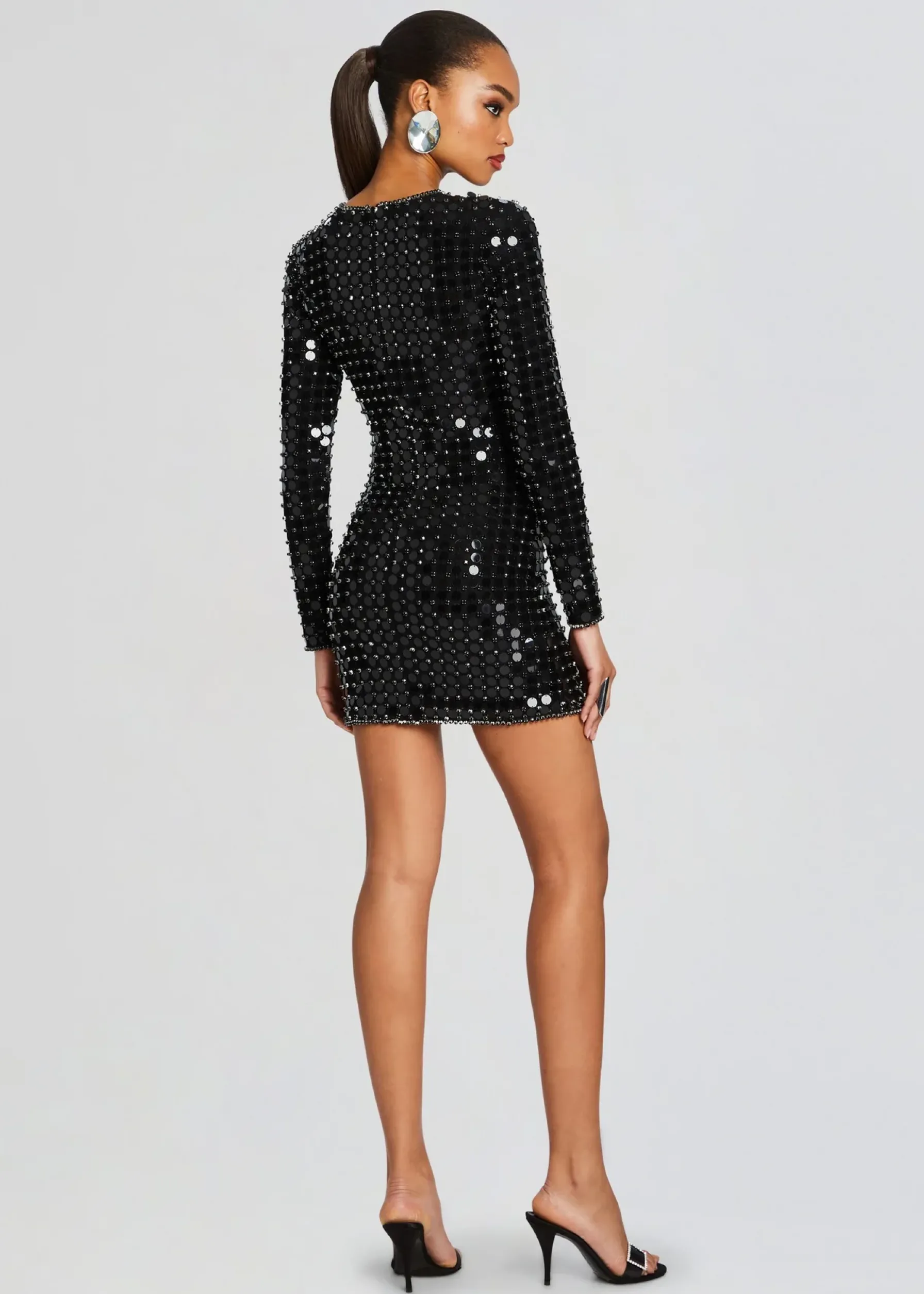 Retrofete Loreen Embellished Dress Black Best Sale