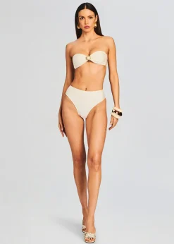 Retrofete Lucia Bikini Top Cream Discount