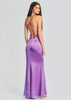 Retrofete Lucinda Dress Orchid Purple New