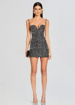 Retrofete Lucy Embellished Dress Black/Silver Cheap