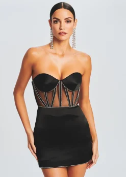 Retrofete Ludlow Dress Black New