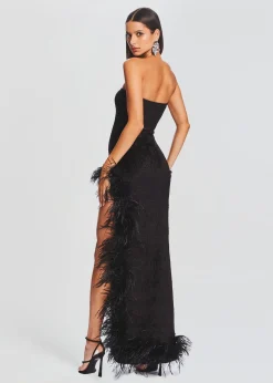 Retrofete Lula Feather Dress Black Store