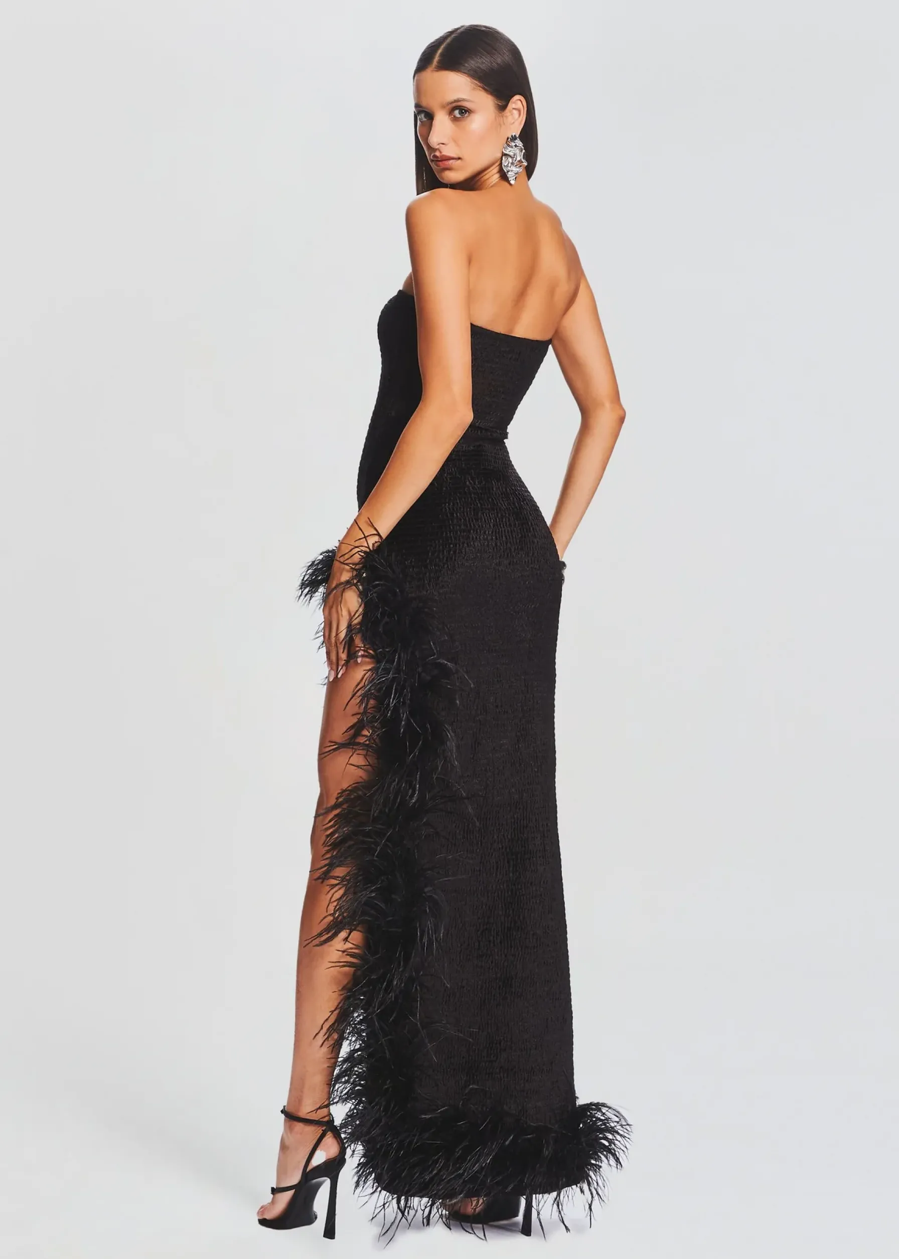 Retrofete Lula Feather Dress Black Store