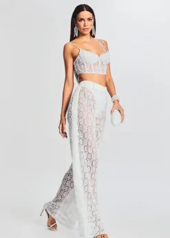 Retrofete Lulu Lace Pant White Fashion