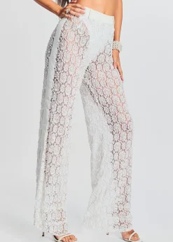 Retrofete Lulu Lace Pant White Best Sale